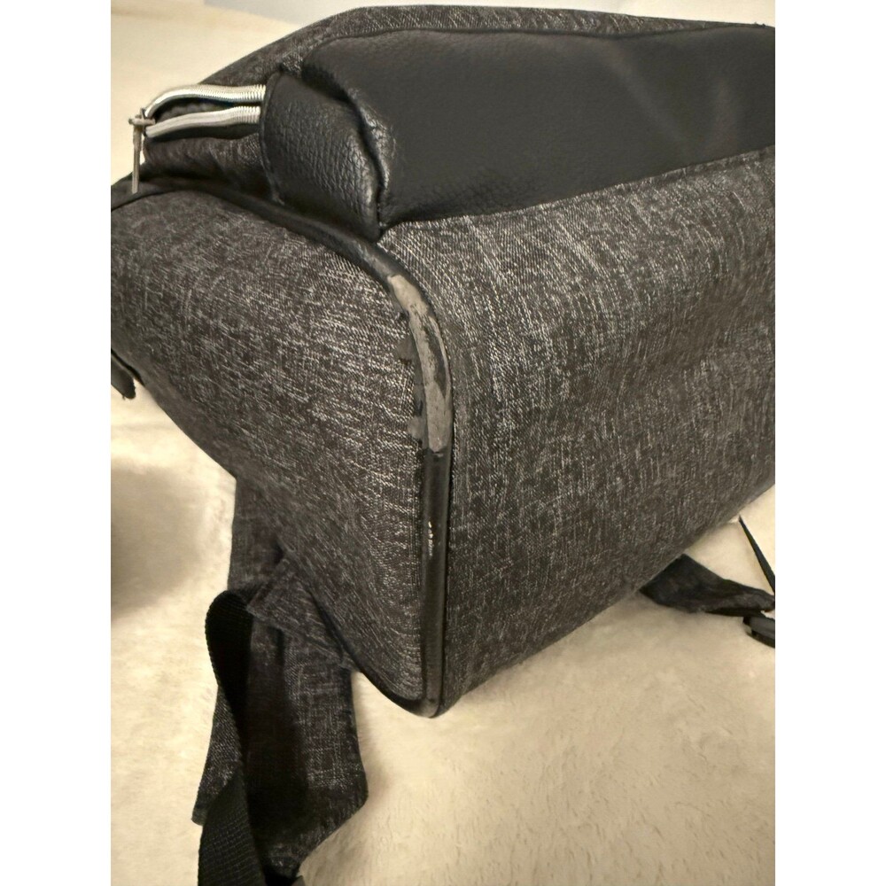 Bananafish Diaper Backpack Unisex Large Charcoal Grey Heathered Multi-Pocket - Picture 10 of 10